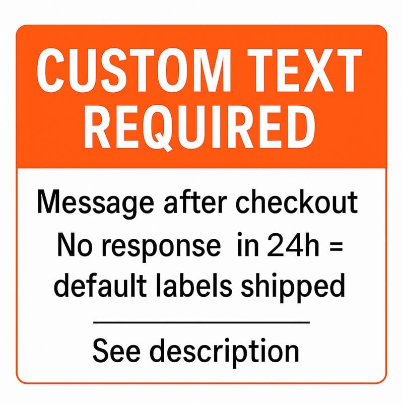 Custom Premium Magnetic Toolbox Labels for Tool Organization - 12 Pack of High Quality 3D Printed Personalized Magnets