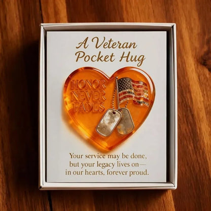New Year Gift🎖 Veteran Pocket Hug – “Honor Never Fades”